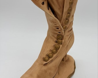 Vintage Ceramic Boot Vase | Victorian Boot | Vase | Hand Painted