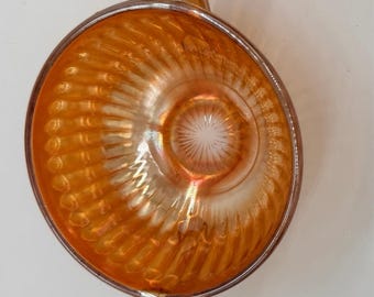 Imperial Marigold Carnival Glass Bowl Handled | Marigold Glass | Vintage Glass | Art Deco Glass