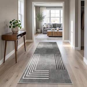 Minimalistisk löparmatta halkfri hallmatta lång köksgolvmatta