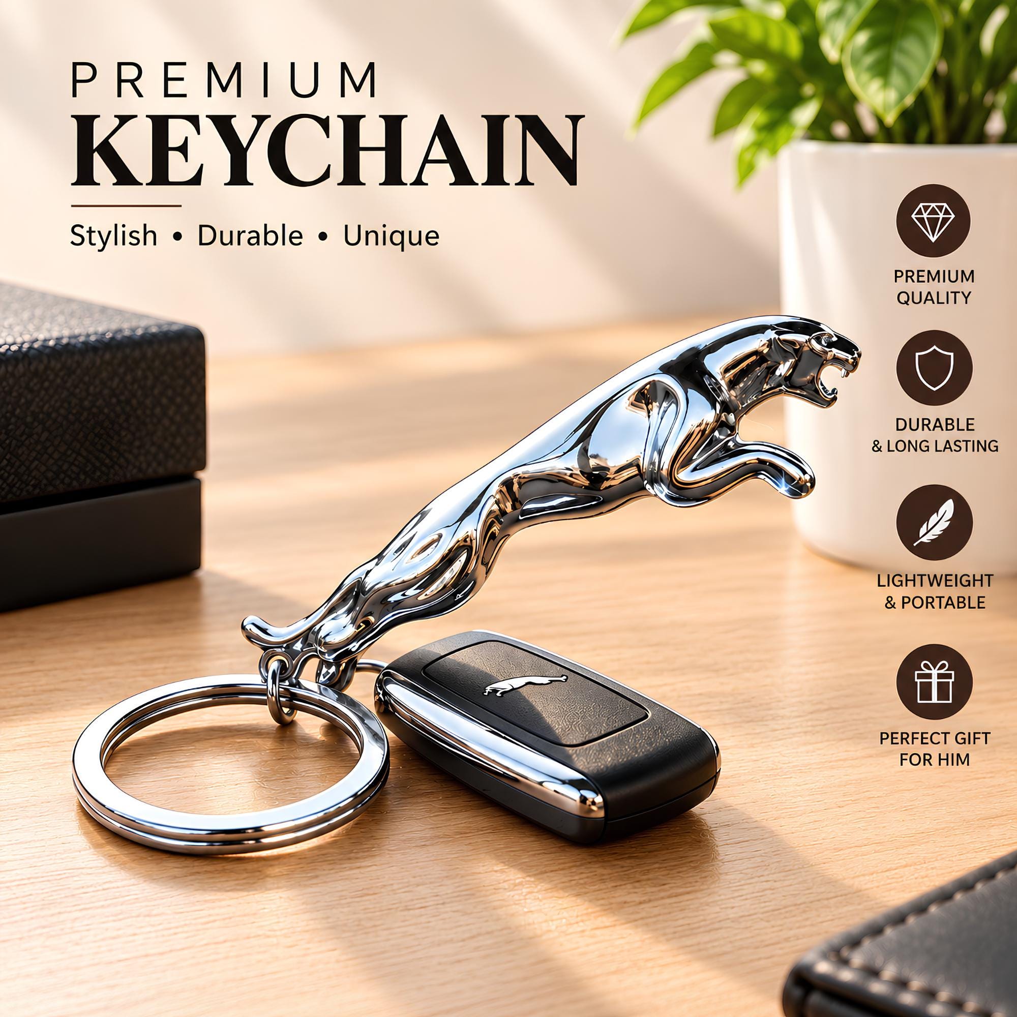 Jaguar Key Ring - Etsy