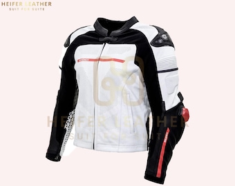 Sedici Corsa GPlus Motorrad Reitjacke-Moto Grandma Motorrad Original Lederjacke mit Kompletter Rüstung - Geschenk für Biker