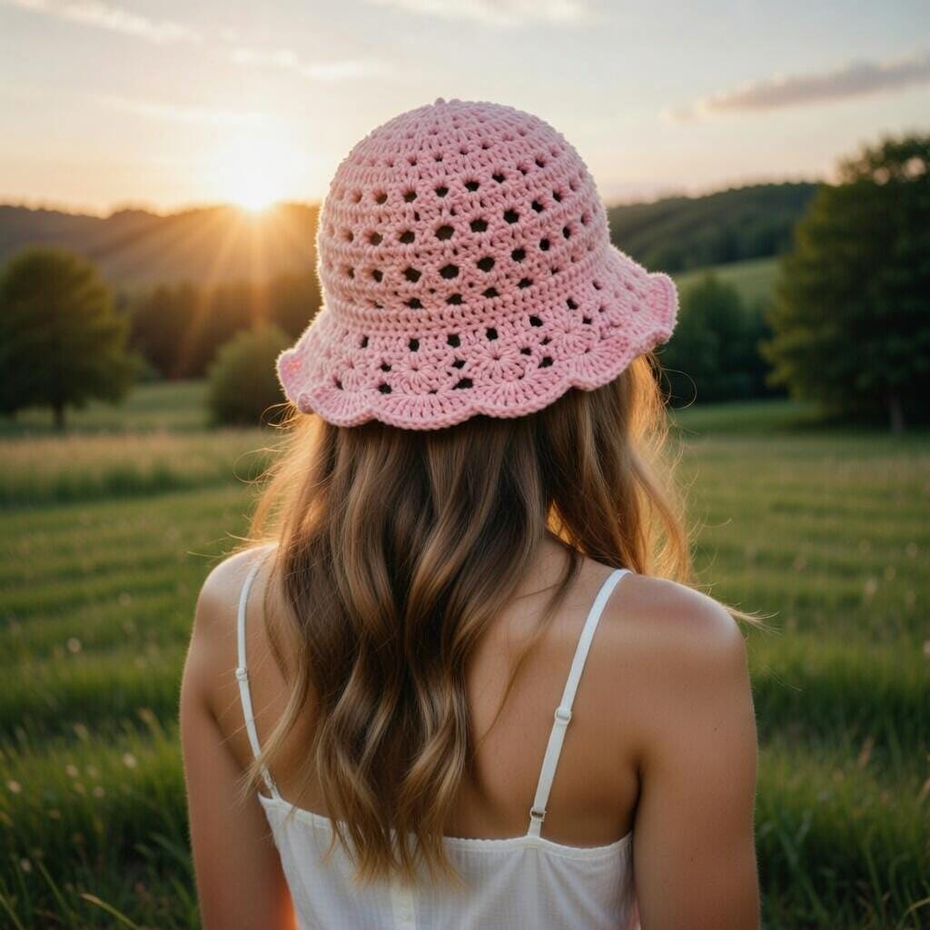 Crochet Granny Stitch Bucket Hat Pattern PDF, Summer Hat, Festival Hat ...