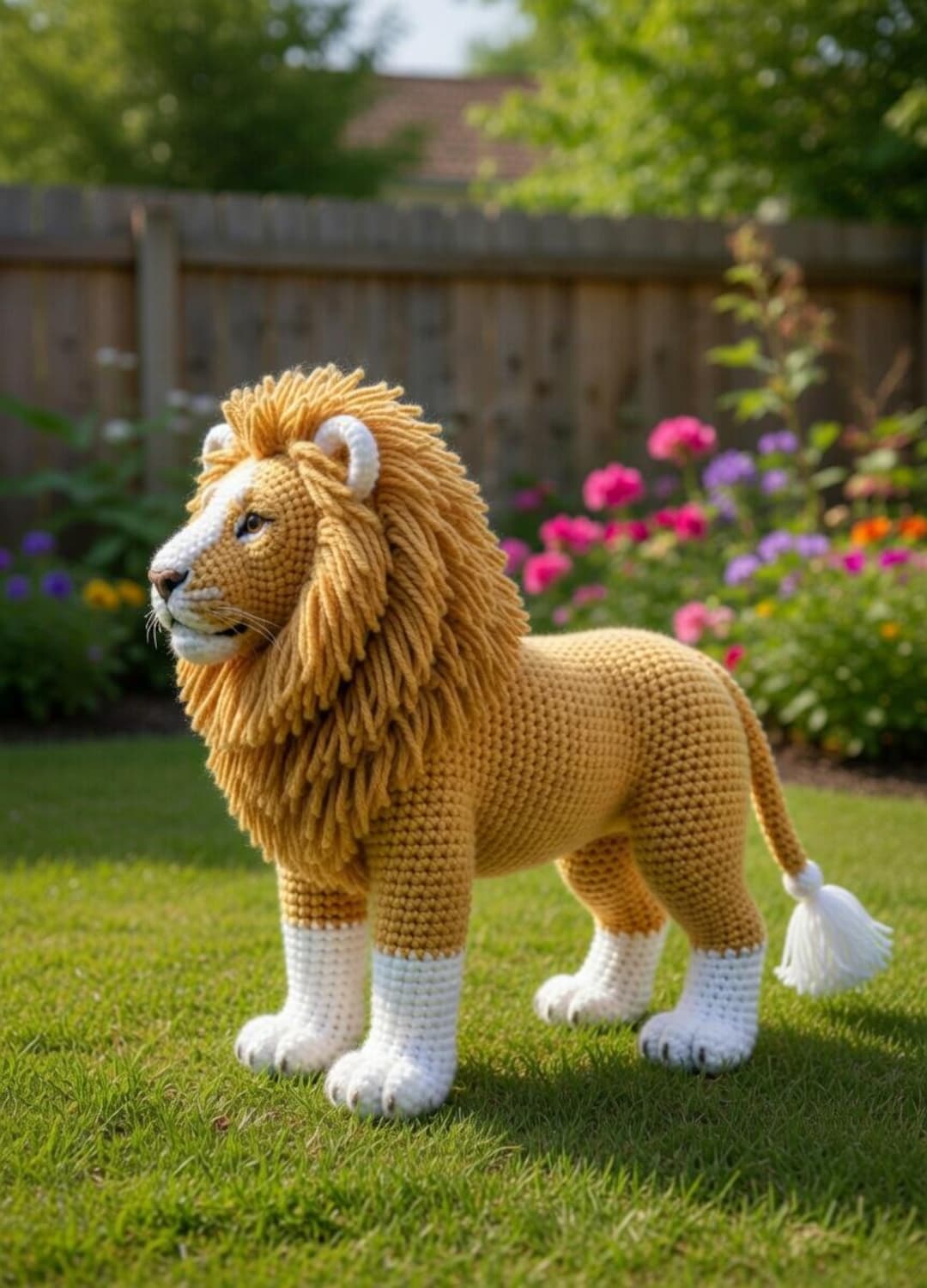 Realistic Lion Amigurumi Crochet Pattern PDF, Crochet Lion Toy Pattern ...