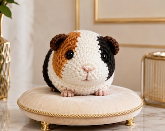 Guinea Pig Crochet Pattern PDF, Amigurumi Guinea Pig Tutorial, Crochet Animal Pattern, Cute Cavy Plush, Digital Download