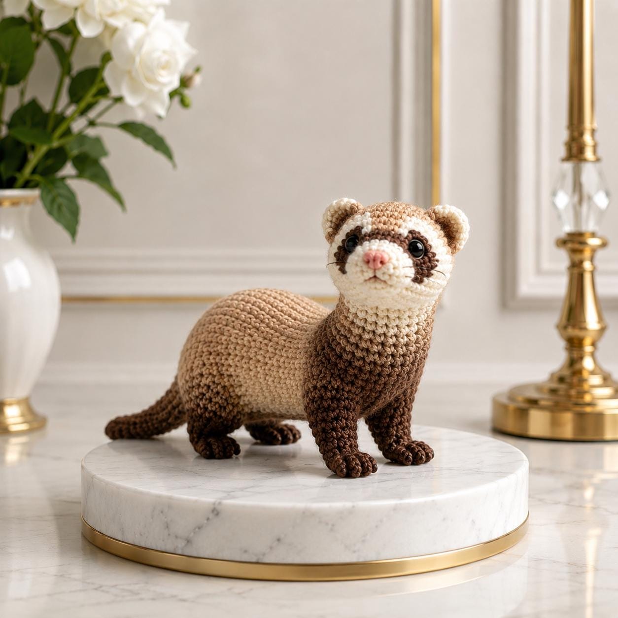 23 Ferret Crochet Patterns to Stitch Cute, Floppy, and Realistic Amigurumi 8 Ferret Realistic Amigurumi Ferret Tutorial
