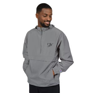 Custom Anorak Jacket, Packable Water-Resistant Shell, Champion Brand
