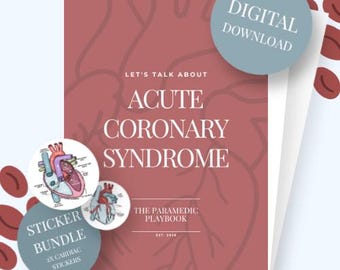 ACS Pathophysiology Ebook + 2 Cardiac stickers