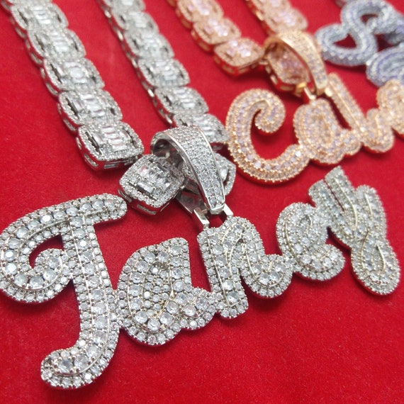 Big Nameplate Pendant Letters 