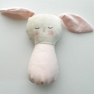 Pink bunny, bunny rag doll, lovie, baby lovie, Bunny doll, baby doll, doll, gnome doll, waldorf doll, bunny Waldorf doll