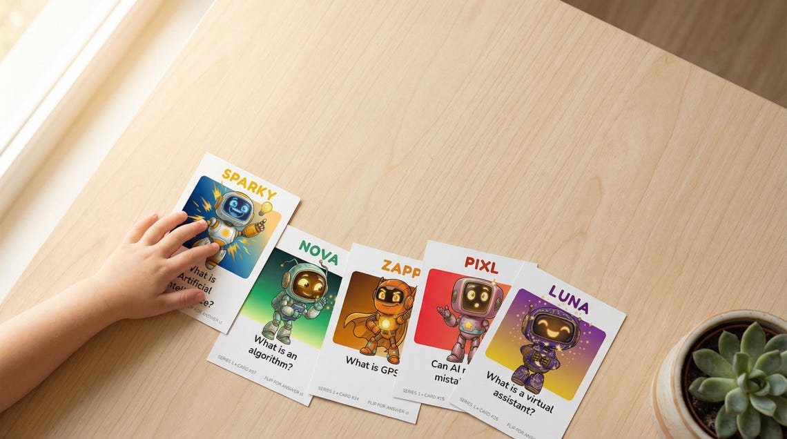 AI Literacy Flashcards for Kids | Ages 6-12 | What is AI? (print at ...
