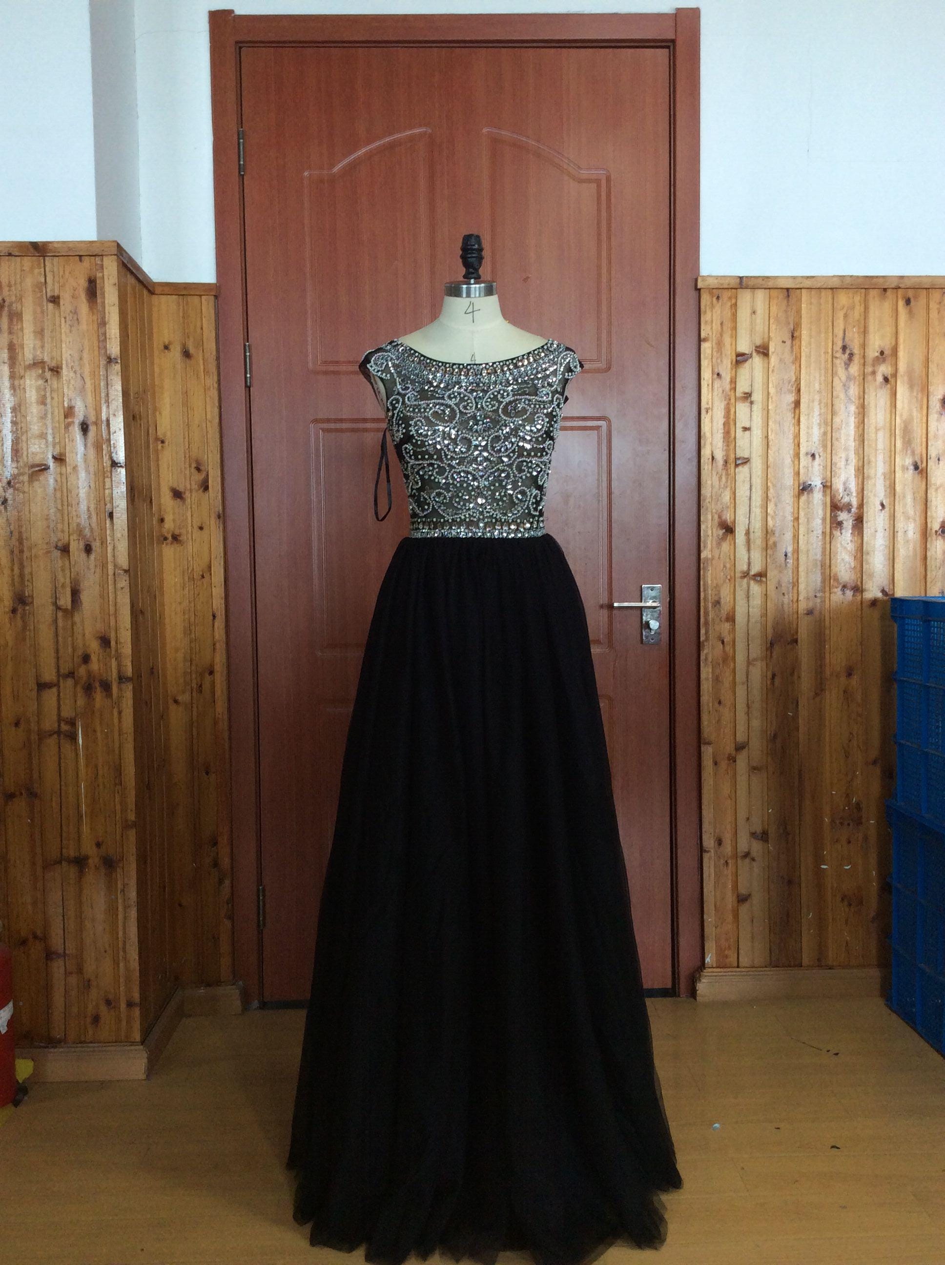 Black and Silver Formal Gown - Etsy