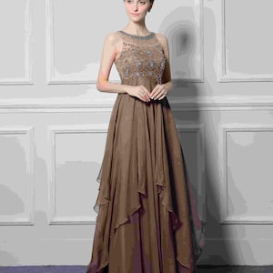 bronze copper formal dress Copper and Bronze Gown Randall Designs