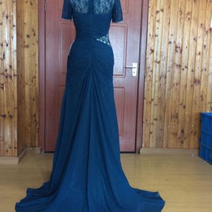 Blue Dress White Lace Overlay - Etsy