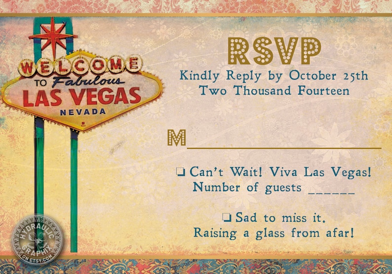 Wedding Invitation with Elvis Las Vegas Theme Destination Wedding Invitation Printable Las Vegas Wedding Invitation Set with Chapel