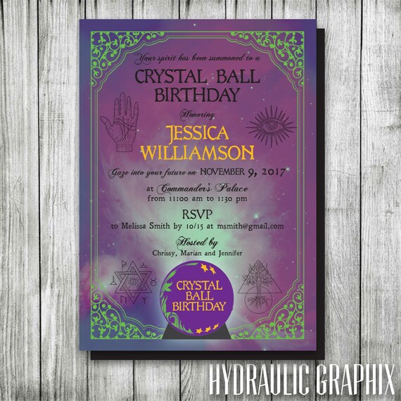 Fortune Teller Party Invitations 3