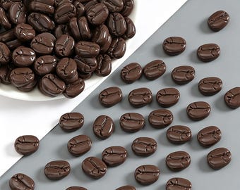 Coffee bean fridge magnets, realistic espresso lover gifts, kitchen decor message boards, adorable barista accessories, Decorative Magnets
