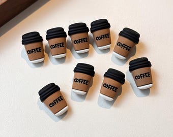 Realistic Iced Coffee Magnet, 3D Resin Miniature Food Fridge Decor, Espresso Bar Accessories, Kawaii Kitchen Gift for Coffee Lover