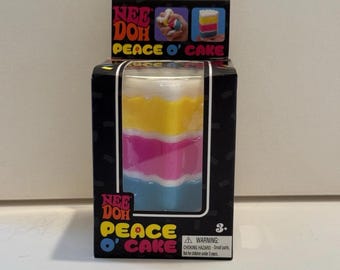 Schylling NeeDoh Peace O’ Cake Squishy Fidget Toy 100% Authentic NIB