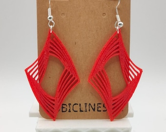 Orecchini "Labirinto" in stampa 3D | Creazione grafica circolare in PLA | Gioielli minimalisti e leggeri di Cubic Lines