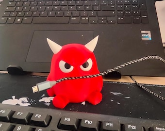 "Desktop Monster" Desk Organizer – Cable Holder & SD Card/USB Flash Drive Storage