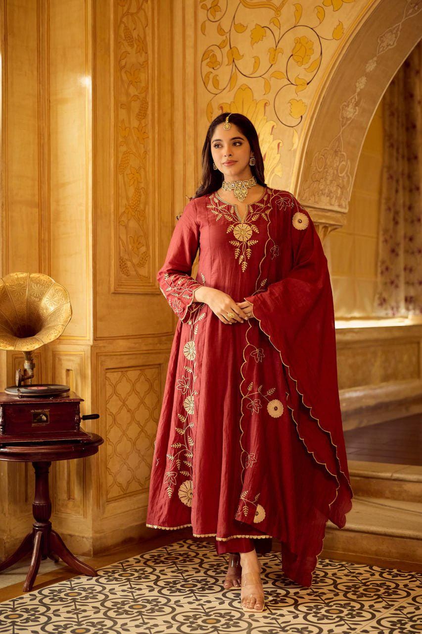 red formal pakistani dresses Rose Red Dress: Fancy Formal Dress for Women – Vanya