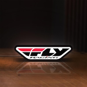 Fly Racing LED Lightbox, Dimmable 3D Sign, Motocross Man Cave Decor image 4