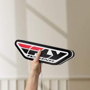 Fly Racing LED Lightbox, Dimmable 3D Sign, Motocross Man Cave Decor image 7