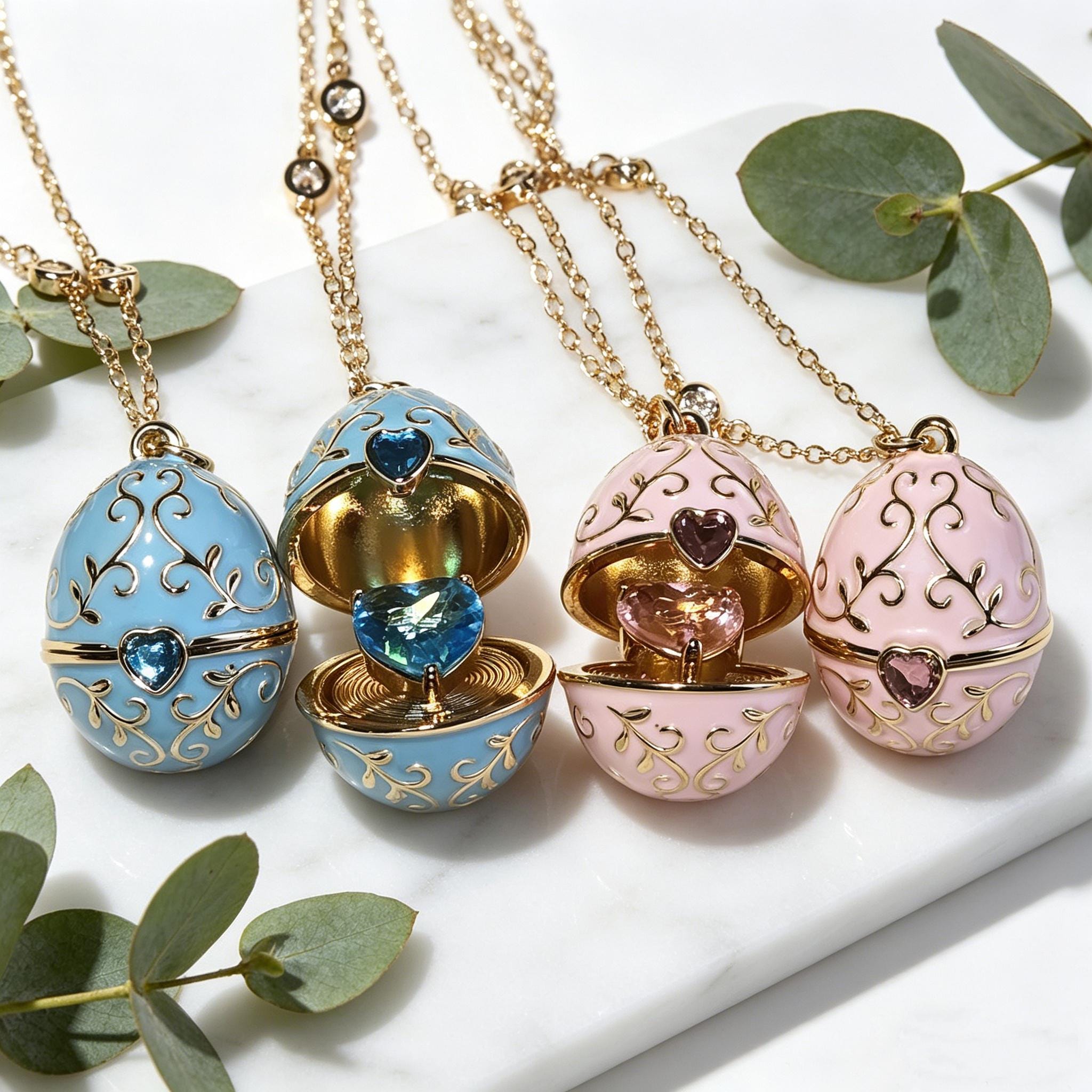 Faberge Egg Pendant - Etsy