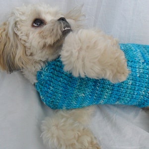 Simple dog sweater knitting pattern PDF, small dog sweater image 3