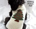 Christmas dog sweater knitting pattern - PDF for small dogs, Christmas tree, holidays 2017 