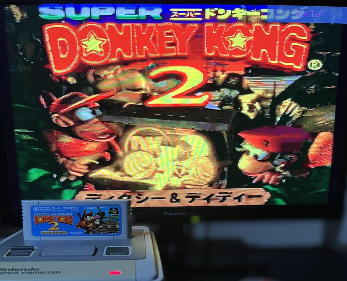 Super Famicom Console Bundle Tested Working Donkey Kong Trilogy SNES Japan 2 Controllers Free Shipping, foto 3 di 5