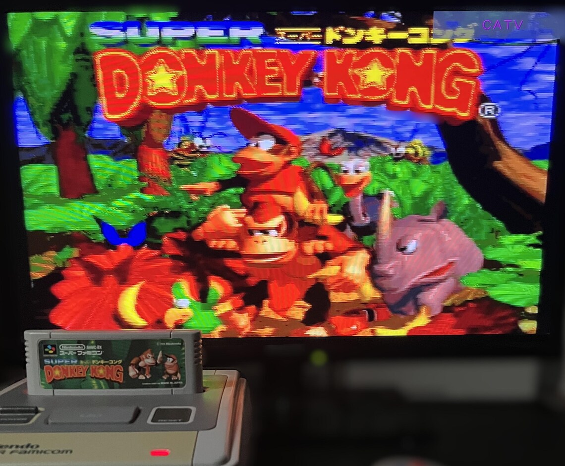 Super Famicom Console Bundle Tested Working Donkey Kong Trilogy SNES Japan 2 Controllers Free Shipping, foto 2 di 5