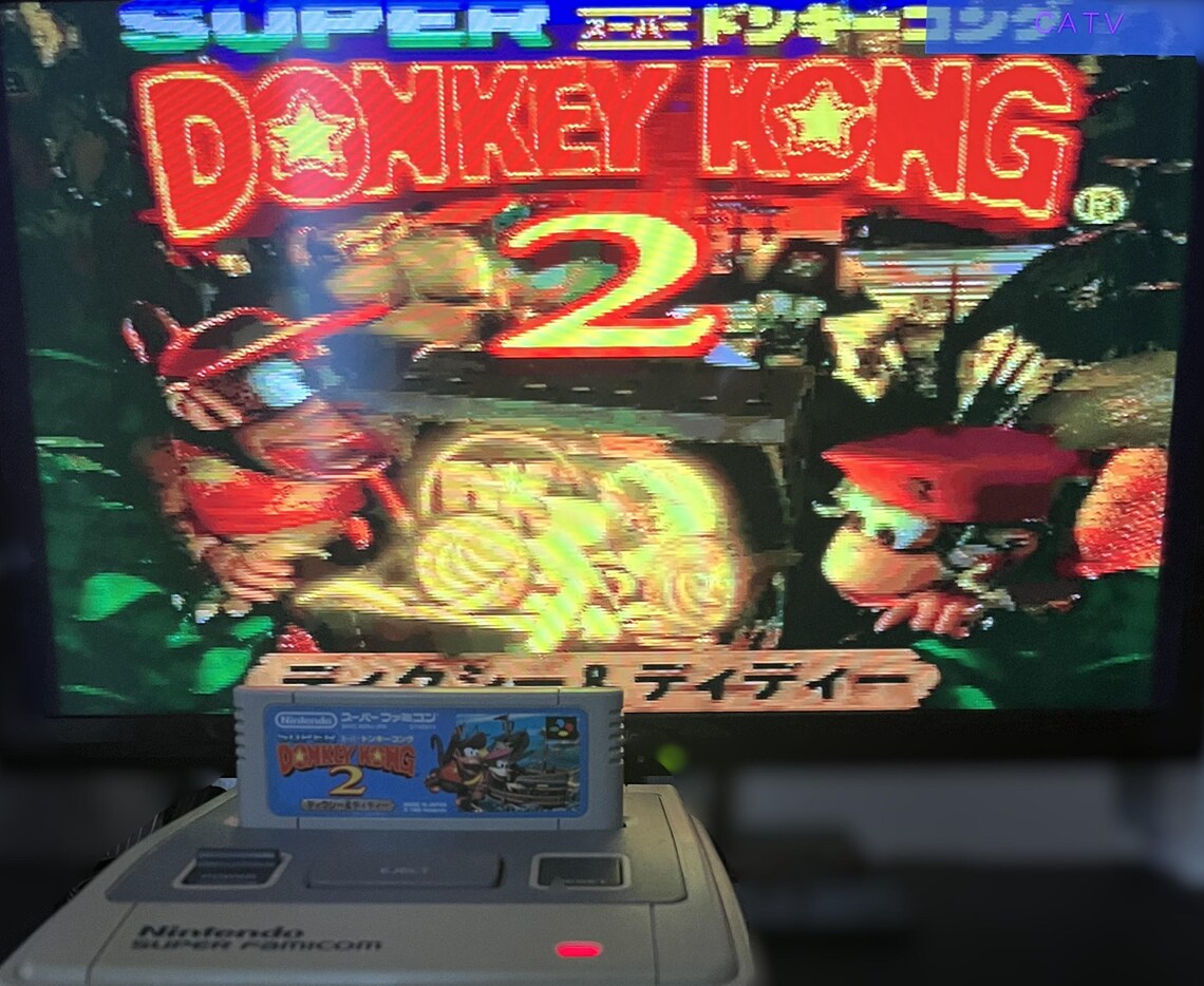 Super Famicom Console Bundle Donkey Kong 1 & 2 Super Mario World SNES Japan Tested Working 2 Controllers, foto 3 di 5