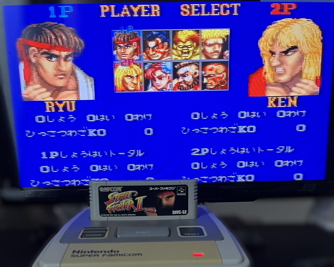 Super Famicom Console Bundle Tested Working Donkey Kong 1 2 Street Fighter II SNES Japan 2 Controllers, foto 2 di 5