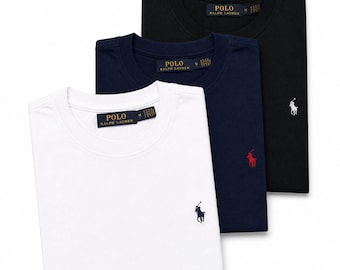 Polo Ralph Lauren Men’s Classic T-Shirt Small Logo Short Sleeve Cotton
