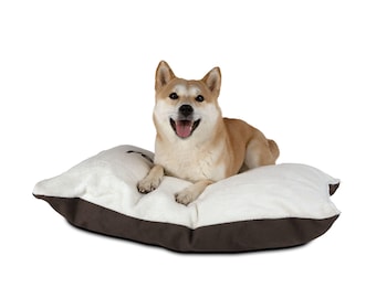 Spersonalizowane legowisko dla psa z tekstem | Spersonalizowane legowisko dla psa, zdejmowane pokrycie ze sztucznego futra