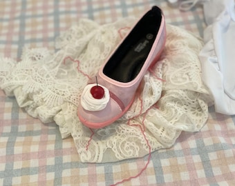 Cherry On Top Cake Wedge - Wedge Heel