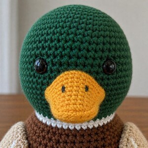 Realistic Crochet Duck Pattern, Mallard Amigurumi Tutorial (PDF Download) image 7