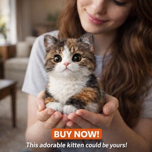 Realistiskt virkmönster för katt, handledning för sittande amigurumi-plyschleksak (PDF)