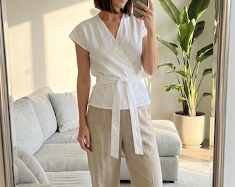 Blusa de verano con lazo