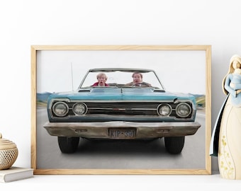 Tommy Boy Print | Chris Farley and David Spade 1995 Vintage or Wooden Framed Wall Art