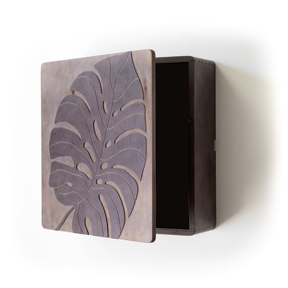 Karvd Monstera Wall Mounted Laptop Desk Space Saving Etsy