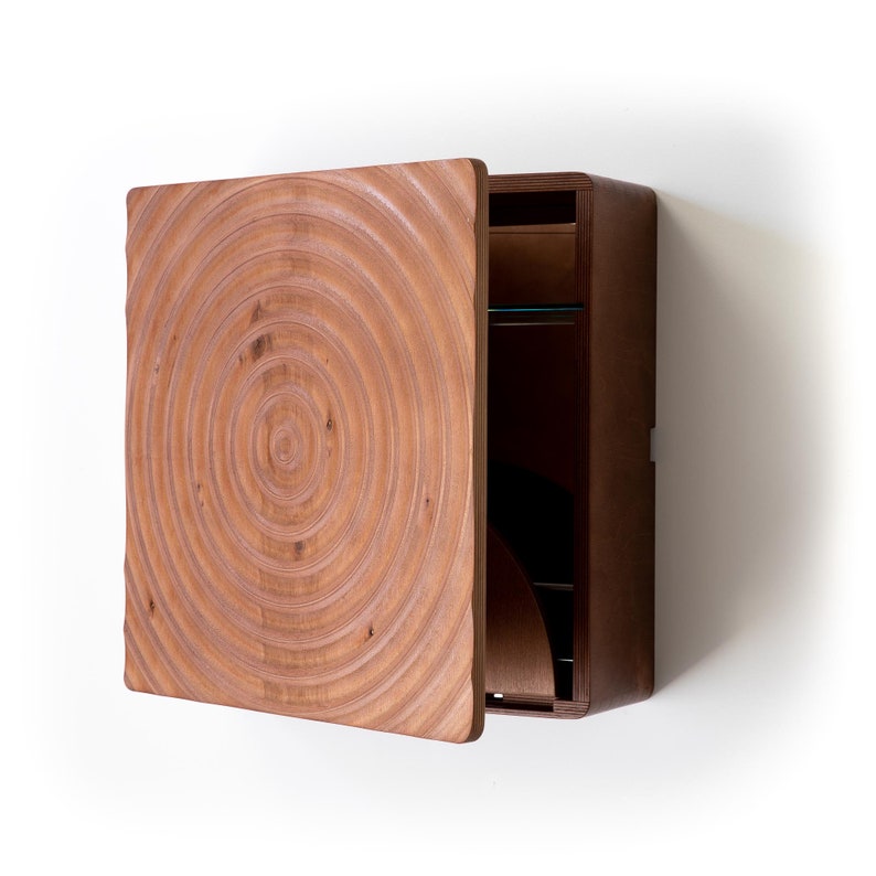 Karvd Ripple Wall Mounted Liquor Cabinet Modern Cocktail Bar Compact Whiskey Hanging Space Saving Murphy - Wall Mounted Liquor Cabinet Modern Karvd Ripple Wall Mounted Liquor Cabinet Modern Cocktail Bar Compact Whiskey Hanging Space Saving Murphy - Wall Mounted Liquor Cabinet Modern