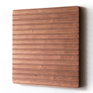 Wood carved channels wall panel. KARVD Row panel.