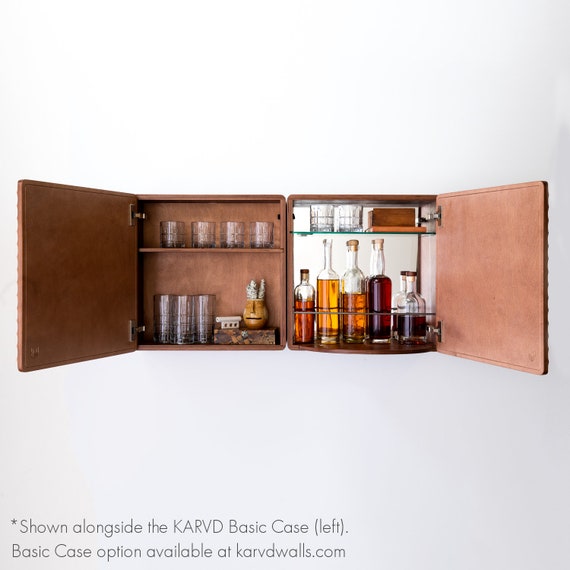 Buy KARVD Hex Wall Mounted Liquor Cabinet Space Saving Cocktail Bar Geometric Hexagon Art Carving Hanging Mini Bar Hidden Murphy Bar Online in India Etsy