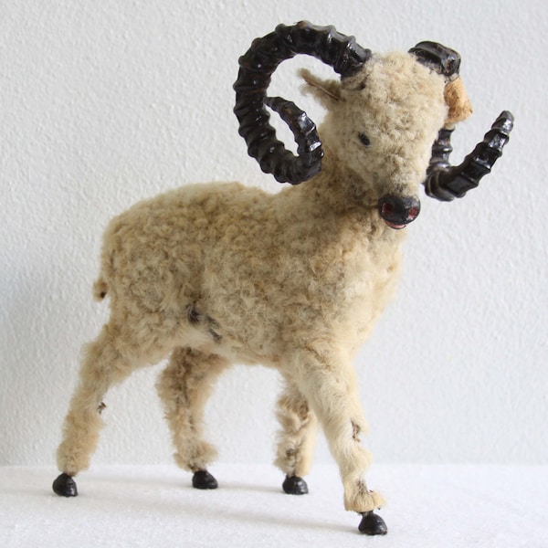 1800s Victorian Taxidermy Children's Toy Ram