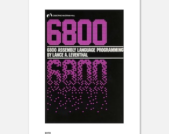 Omslag till manual för assemblerprogrammering 6800 - utskrift