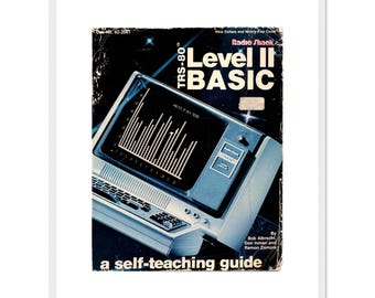 TRS-80 BASIC Manualomslag - inramat tryck