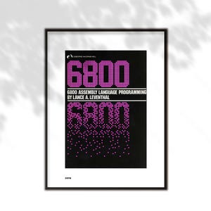 Omslag till manual för assemblerprogrammering 6800 - inramad tryckning bild 5