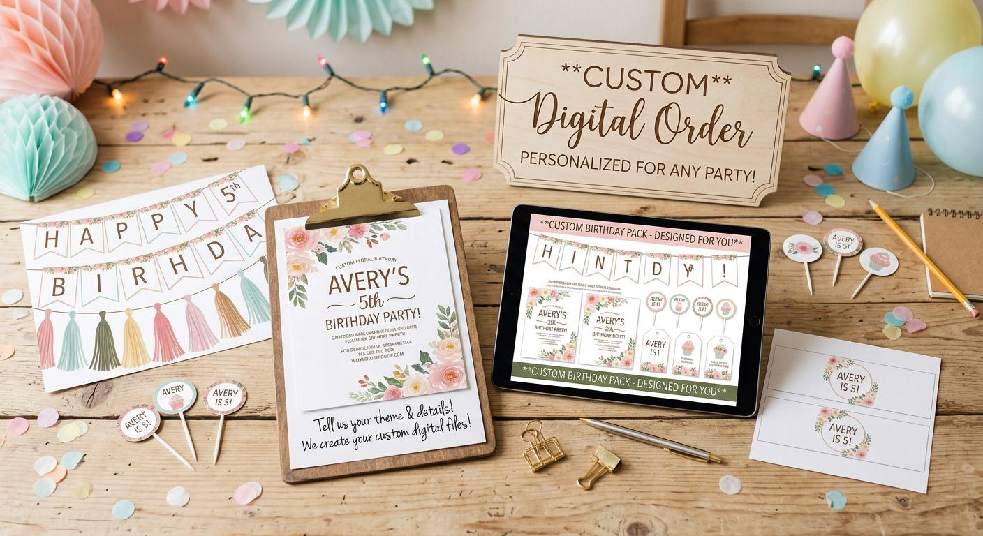Customizable Party Favor Labels Bundle, Character Themed Snack Wrappers ...